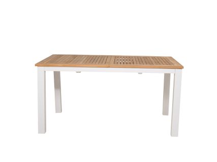 Panama kihúzható asztal teakfa asztallappal (152-210 cm)